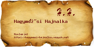 Hagymási Hajnalka névjegykártya